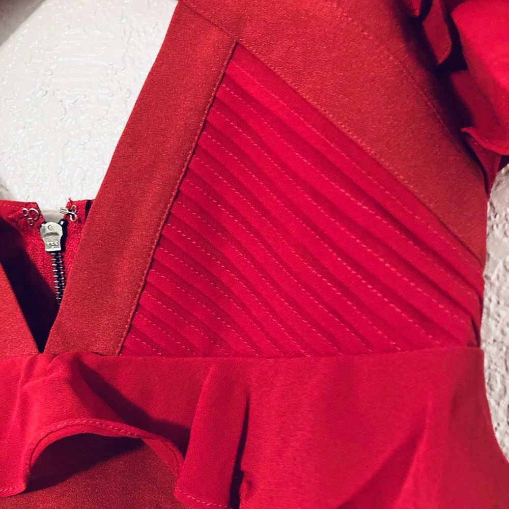 Nasty Gal Halter Top (Tango Red) - Picture 2 of 7